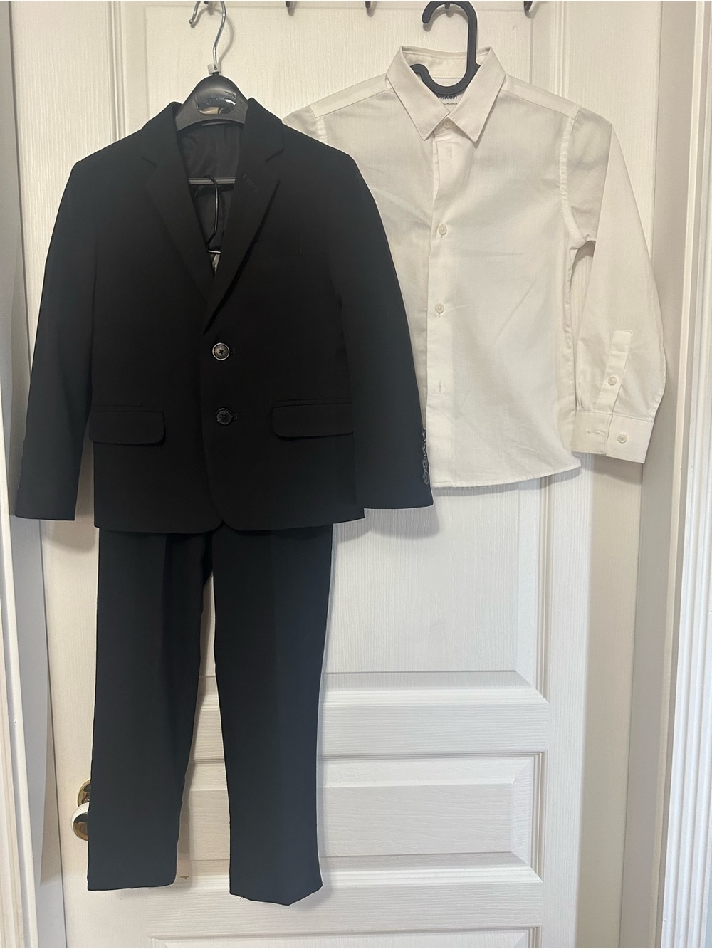 Calvin Klein Black Suit Jacket & Pants with White Dress Shirt